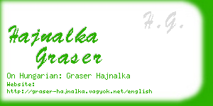 hajnalka graser business card